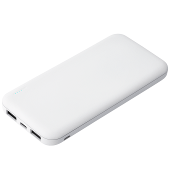 Внешний аккумулятор с подсветкой Luce 10000 mAh, белый фото 