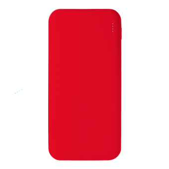 Внешний аккумулятор с подсветкой Luce 10000 mAh, красный фото 