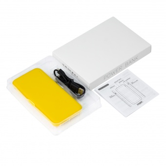 Внешний аккумулятор с подсветкой Luce Lemoni 10000 mAh, желтый фото 