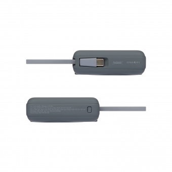 Внешний аккумулятор с подсветкой Ritter PD 10000mAh с функцией беспроводной зарядки 15W, серый фото 