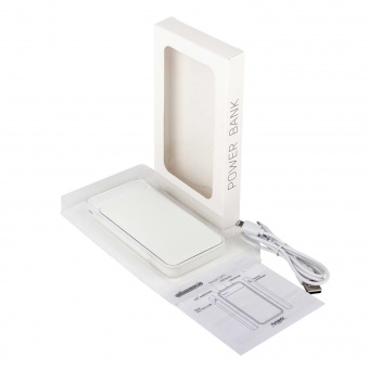 Внешний аккумулятор с подсветкой Starlight Plus PB 10000 mAh, белый фото 