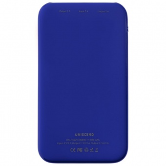 Внешний аккумулятор Uniscend Half Day Compact 5000 мAч, синий фото 
