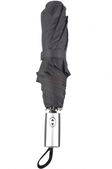 Зонт складной Fiber, черный фото 