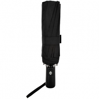 Зонт складной Fiber Magic Major с кейсом, черный фото 