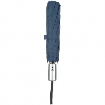 Зонт складной Fiber, темно-синий фото 