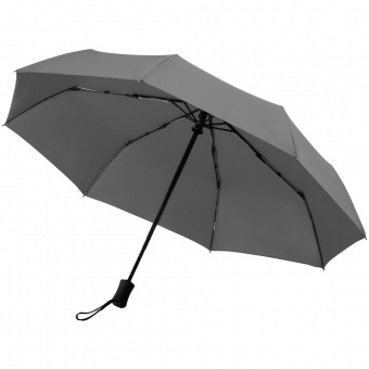 Зонт складной Monsoon, серый фото 