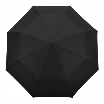 Зонт складной Nord, черный фото 