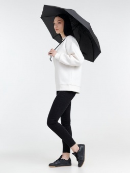Зонт складной Rain Spell, черный фото 