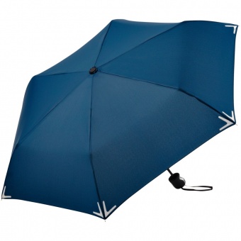 Зонт складной Safebrella, темно-синий фото 