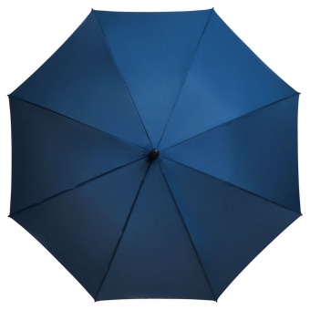Зонт-трость Magic с проявляющимся цветочным рисунком, темно-синий фото 
