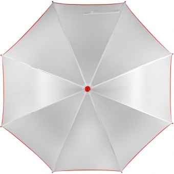 Зонт-трость Unit White, белый с красным фото 