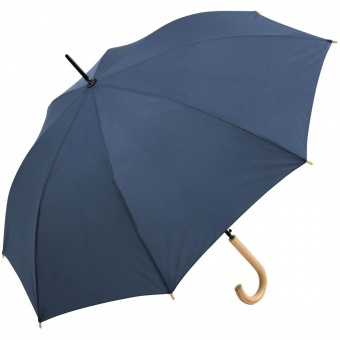 Зонт-трость OkoBrella, темно-синий фото 