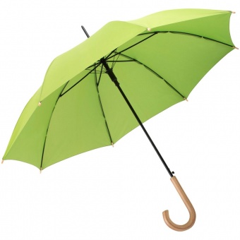 Зонт-трость OkoBrella, зеленое яблоко фото 