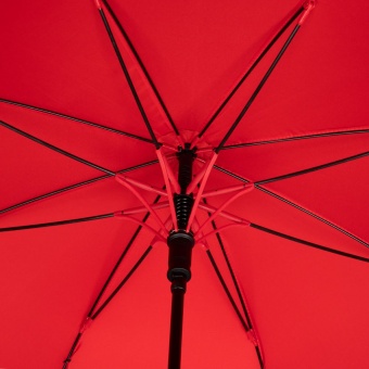Зонт-трость Undercolor с цветными спицами, красный фото 