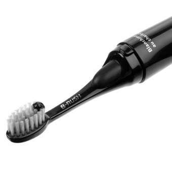 Зубная щетка с пастой Push & Brush, черная фото 