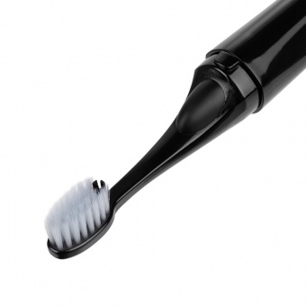 Зубная щетка с пастой Push & Brush, черная фото 