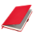 Ежедневник Alpha недатированный, красный/серый