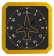 Часы настенные «Квадро», желтые фото 5