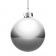 Елочный шар Finery Gloss, 10 см, глянцевый серебристый фото 4