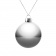 Елочный шар Finery Gloss, 8 см, глянцевый серебристый фото 1