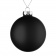 Елочный шар Finery Matt, 10 см, матовый черный фото 1