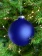 Елочный шар Finery Matt, 10 см, матовый синий фото 4
