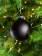 Елочный шар Finery Matt, 8 см, матовый черный фото 3