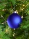 Елочный шар Finery Matt, 8 см, матовый синий фото 5