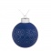 Елочный шар Chain, 8 см, синий фото 1