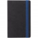 Ежедневник Velours, недатированный, черный с синим фото 2