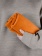 Флисовый плед Warm&Peace, оранжевый фото 9