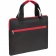 Конференц-сумка Unit Сontour, черная с красной отделкой фото 3
