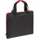 Конференц-сумка Unit Сontour, черная с красной отделкой фото 4