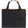 Конференц-сумка Unit Сontour, черная с оранжевой отделкой фото 4