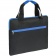 Конференц-сумка Unit Сontour, черная с синей отделкой фото 1