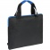 Конференц-сумка Unit Сontour, черная с синей отделкой фото 3