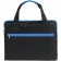 Конференц-сумка Unit Сontour, черная с синей отделкой фото 5