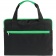 Конференц-сумка Unit Сontour, черная с зеленой отделкой фото 6