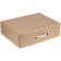 Коробка самосборная Light Case, крафт, с белой ручкой фото 2