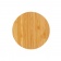 Круглая док-станция Bamboo FSC® для беспроводной зарядки, 5 Вт фото 23