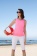 Надувной пляжный мяч Jumper, красный с белым фото 3