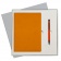 Подарочный набор Sky, оранжевый (ежедневник, ручка) беж. ложемент фото 1