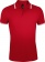 Рубашка поло мужская Pasadena Men 200 с контрастной отделкой, красная с белым фото 1