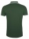Рубашка поло мужская Pasadena Men 200 с контрастной отделкой, зеленая с белым фото 5