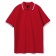 Рубашка поло мужская с контрастной отделкой Practice 270, красный/белый фото 1
