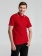Рубашка поло мужская с контрастной отделкой Practice 270, красный/белый фото 11