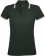 Рубашка поло женская Pasadena Women 200 с контрастной отделкой, зеленая с белым фото 1
