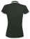 Рубашка поло женская Pasadena Women 200 с контрастной отделкой, зеленая с белым фото 8