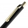 Ручка шариковая Lobby Soft Touch Gold, черная фото 5