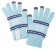 Сенсорные перчатки Snowflake, голубые фото 1